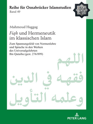 cover image of Fiqh und Hermeneutik im klassischen Islam